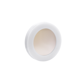 Century Italia Omnia - wand- en plafondlamp - Ø 19 x 4,1 cm - 6W LED incl. - IP65 - wit met goud