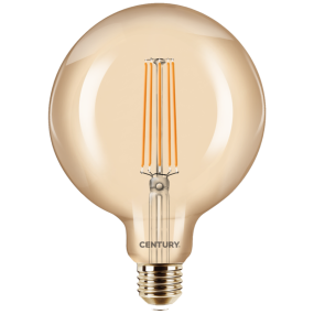 Century Italia LED filament lamp - Ø 12,5 x 17 cm - E27 - 11W dimbaar - 2200K - amber