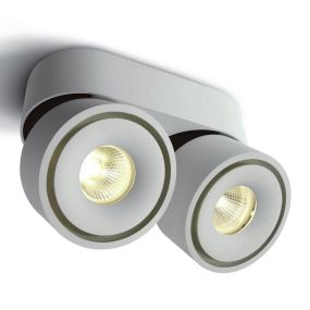 ONE Light Adjustable Display Spots - opbouwspot 2L - 16,2 x 7,8 x 4 cm - 2 x 8W LED incl. - wit