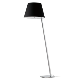 Faro Moma - staanlamp - 160 cm - chroom en zwart