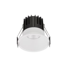 Nova Luce Luela - inbouwspot - Ø 85 mm - inbouwmaat 75 mm - 13W LED incl. - wit - 2700K