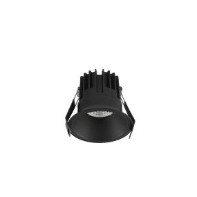 Nova Luce Luela - inbouwspot - Ø 85 mm - inbouwmaat 75 mm - 13W LED incl. - zwart - 2700K