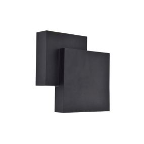 Lutec Rialto - buiten wandlamp - 6,4 x 19,5 x 19,5 cm - 21W LED incl. -  IP44 - mat zwart