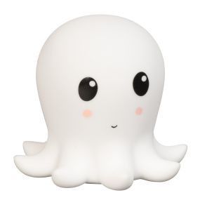 Fischer & Honsel Nelly - nachtlampje - 13,5 x 13,5 x 12 cm - 0,2W RGBW LED incl. - wit