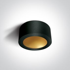 Onelight - Deco Circle - plafondverlichting - 16W niet-dimbare LED incl. - Ø 17,5 x 8 cm - zwart