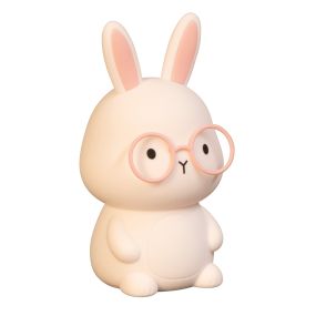 Fischer & Honsel Josie - nachtlampje - 9 x 9 x 16,3 cm - 0,4W RGBW LED incl. - roze