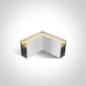 ONE Light LED Linear Accessories - hoek voor 38150A en 38151A - 8W LED incl. - wit - warm witte lichtkleur