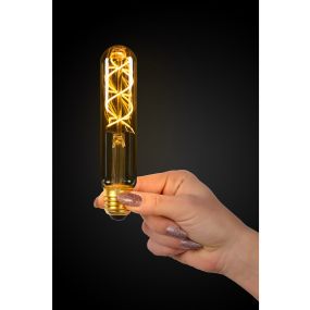 Lucide LED Bulb Twilight Sensor - Ø 3 x 14 cm - E27 - 4W niet dimbaar - 2200K - amber