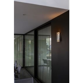 Lutec Ran - buiten wandverlichting - 11,5 x 8,3 x 25,4 cm - IP54 - gegalvaniseerd staal