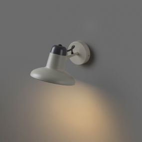 Faro Snap - wandverlichting met schakelaar - 18 x 25 x 14 cm - wit en grijs