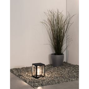 Nova Luce Loeve - vloerlamp - 14,5 x 14,5 x 22 cm - IP65 - antraciet