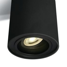 ONE Light GU10 Adjustable Cylinders - opbouwspot 1L - Ø 9,6 x 12,5 cm - zwart
