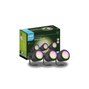 Calex Smart - Outdoor Spotlight set of 3 - 6,5 x 7 x 24 cm - 24V - IP44 - zwart