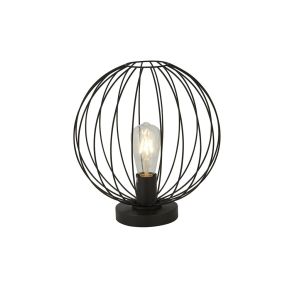 Searchlight Rondo - tafellamp - Ø 30 x 30 cm - zwart