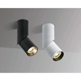 ONE Light GU10 Ceiling Lights  - opbouwspot 1L - Ø 5,7 x 19,6 cm - zwart
