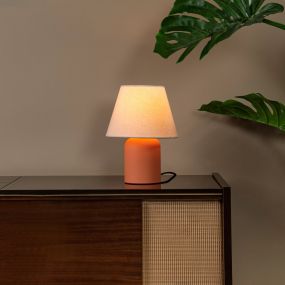 Lucide Macia - tafellamp - Ø 20 x 27 cm - terracotta