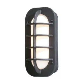 Konstsmide Loke - buiten wandlamp - 19 x 10 x 36 cm - IP23 - mat zwart