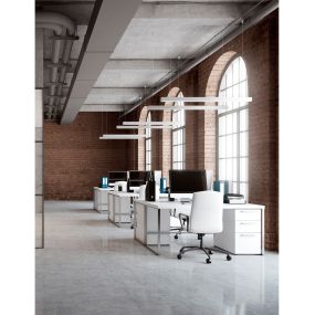 Nova Luce Gent - lineair verlichtingsprofiel - 120 x 3,8 x 7 cm - 40W LED incl. - wit - warmwitte lichtkleur