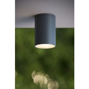 Lucide Tubix - opbouwsspot - Ø 10,8 x 15,3 cm - IP54 - zwart