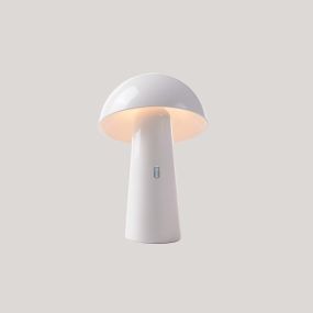 New Garden Shitake - oplaadbare buiten tafellamp - Ø16,5 x 25,5 cm - 7,5W LED incl. - IP44 - wit