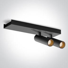 ONE Light Wall & Ceiling LED - opbouwspot 2L - 25 x 7 x 10 cm - 2 x 5W LED incl. - zwart