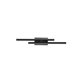 Nova Luce Amica - wandlamp - 6 x 8 x 53,5 cm - 12W dimbare LED incl. - zandzwart