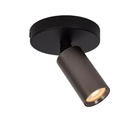 Lucide Ritmo - opbouwspot - 10 x 10 x 11,1 cm - koffie