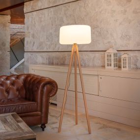 New Garden Chloe - buiten vloerlamp - Ø 45 x 140 cm - 7W dimbare LED incl. - IP65 - wit