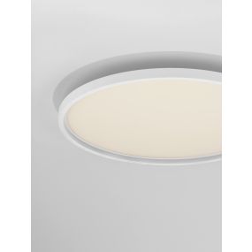 Nova Luce Chet - plafondlamp met afstandsbediening - Ø 58,3 x 6,5 cm - 49W dimbare LED incl. - zandwit