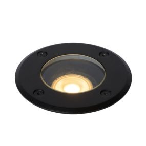 Lucide Biltin - grondspot voor buiten - Ø 108 mm, Ø 104 mm inbouwmaat - IP67 - zwart
