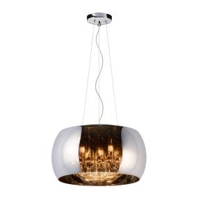 Lucide Pearl - hanglamp - Ø 40 x 145 cm - chroom