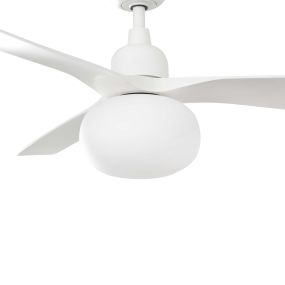 Faro Outwood L Tuya Smart - plafondventilator met licht en afstandsbediening - Ø 150 cm x 43 cm - IP44 -  mat wit