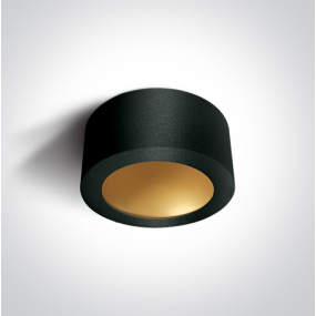 Onelight - Deco Circle - plafondverlichting - 16W niet-dimbare LED incl. - Ø 17,5 x 8 cm - zwart