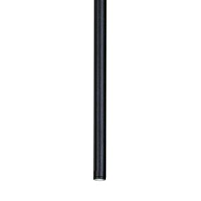 Nova Luce Ultrathin - hanglamp - Ø 2,5 x 150 cm - 3W LED incl. - zwart