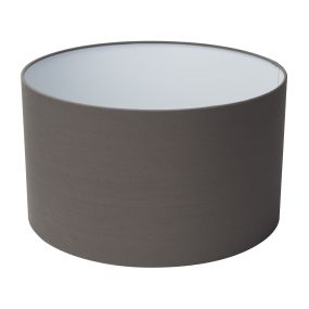 Projectlight Drum - lampenkap - Ø 40 x 23 cm - grijs katoen