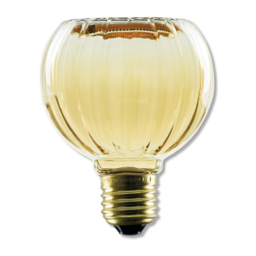 Segula LED lamp - Floating Line Straight - Ø 8 x 10,5 cm - E27 - 4W dimbaar - 1900K - amber