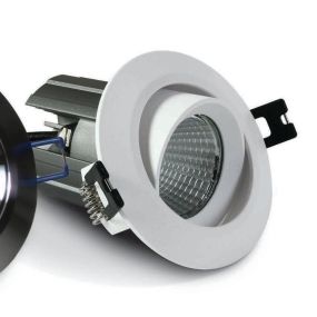 ONE Light 12W COB Range - inbouwspot - Ø 85 mm, Ø 78 mm inbouwmaat - 12W dimbare LED incl. - wit - warm witte lichtkleur