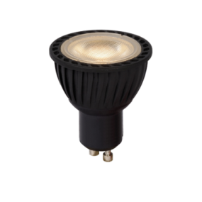 Lucide LED-spot - dag en nachtsensor - Ø 5 x 5,5 cm - GU10 - 5W - 2700K - zwart