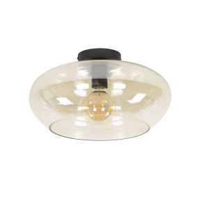 Vico Elevate Glass - plafondlamp - Ø 40 x 22 cm - amber