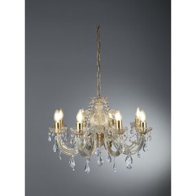 Searchlight Marie Therese - luster - Ø 61 x 100 cm - goud
