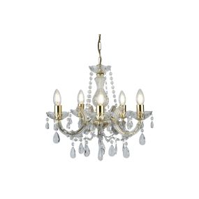 Searchlight Marie Therese - luster - Ø 48 x 100 cm - goud