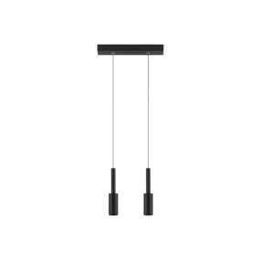 Nova Luce Joy - hanglamp - 30 x 200 cm - 14W LED incl. - zandzwart