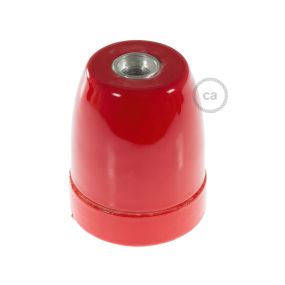 Creative Cables - Porselain E27 lampenhouder - Ø 4,5 x 6 cm - rood
