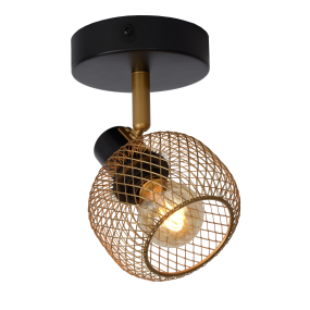 Lucide Maren - opbouwspot - 10 x 14,5 x 15 cm - Goud