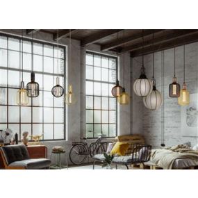 Searchlight Deco LED - Ø 12,5 x 16 cm - E27 - 3,5W dimbaar - 1800K - goud