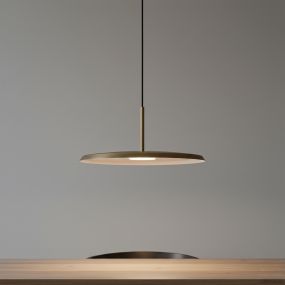 Artdelight Osorne - hanglamp - Ø 35 x 143,5 cm - 7W LED incl. - brons