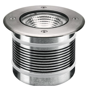 Integral uplight grondspot voor buiten - Ø 125 mm - 125 mm inbouwmaat - 10,2W incl. - IP67 - metaal