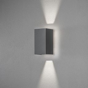 Konstsmide Cremona High Power - wandlamp buiten met 2 regelbare lichtbundels - 9,5 x 11,5 x 17 - 9W LED incl. - IP54 - antraciet