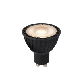 Lucide LED-spot - Ø 5 x 5,3 cm - GU10 - 5W - 3 StepDim - 2700K tot 2200K - zwart