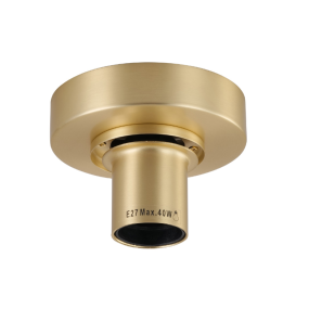 Artdelight - opbouwfitting excl. lampenkap - Ø11 x 7 cm - goud